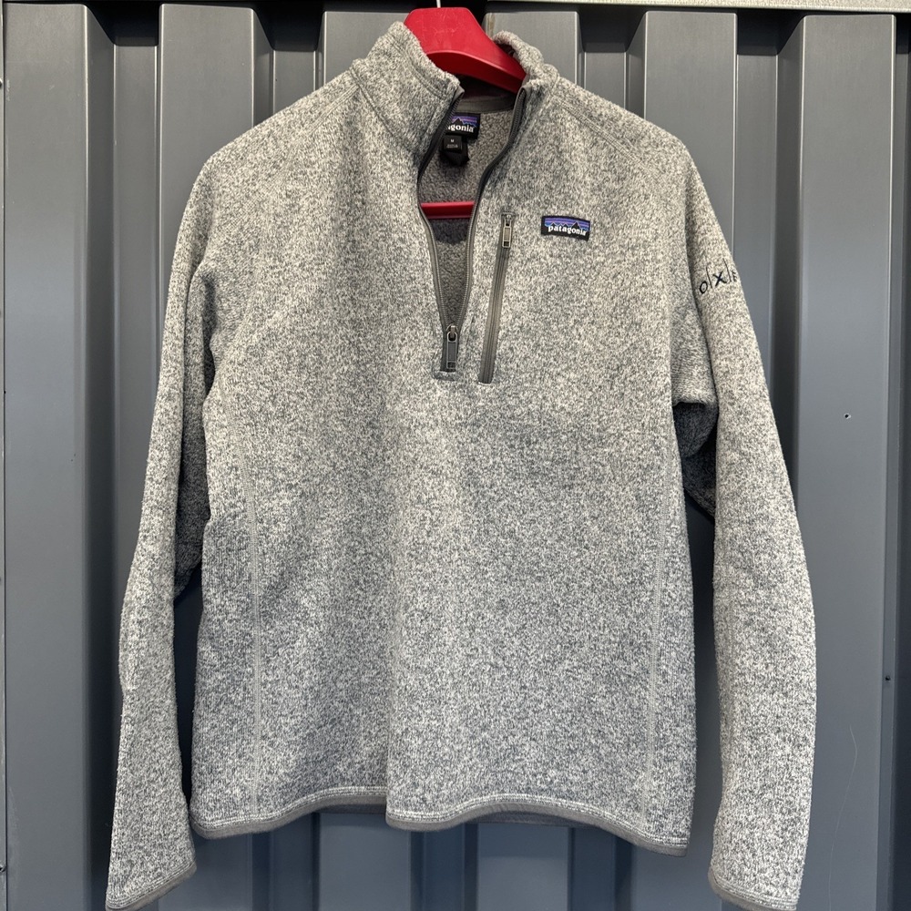 Patagonia Better Sweater Fleece Pullover Jacket 1/4 Zip Birch White‎ Gray Med